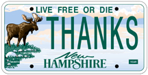 license plate with Moose