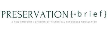 Preservation {in brief} Newsletter logo